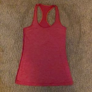 Red Lululemon Racerback Tank Top
